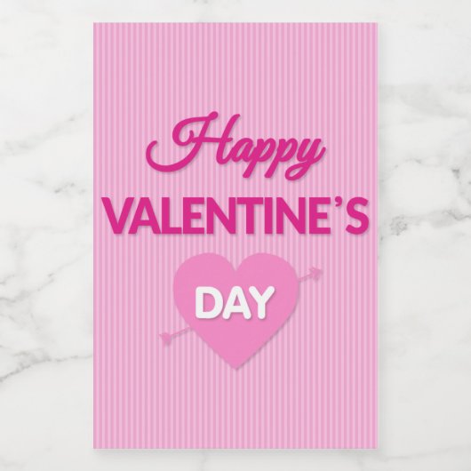 Fijne Valentijnsdag Mini Wine Label set Wijn Etiket (Enkel label)