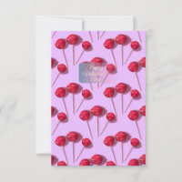 Fijne Valentijnsdag Mooie Lollypop Patroon Roze C