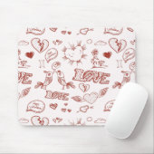 Fijne Valentijnsdag Muismat (Met muis)