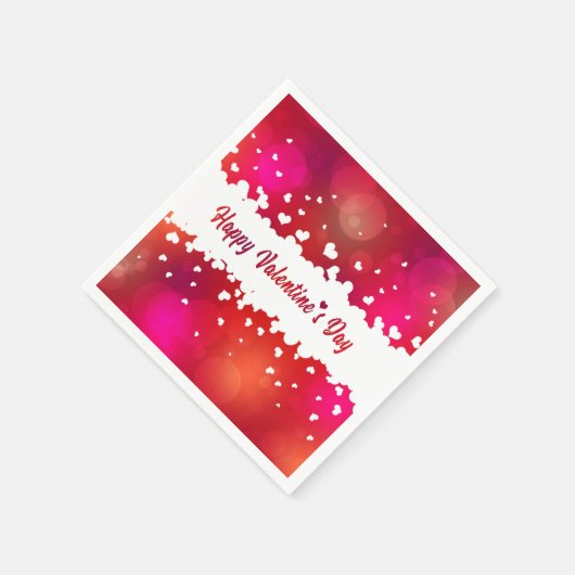 Fijne Valentijnsdag — Papier Napkin Servetten (Hoek)