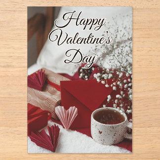 Fijne Valentijnsdag Poster Acryl Uitnodigingen