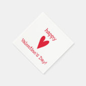 Fijne Valentijnsdag! Red Heart Servetten (Hoek)