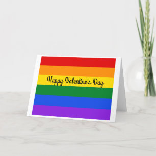 Fijne Valentijnsdag regenboog #1 Kaart