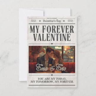 Fijne Valentijnsdag Romantische Muurkunst Bedankkaart