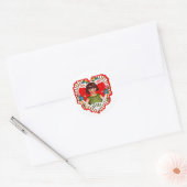 Fijne Valentijnsdag. Ronde Sticker (Envelop)