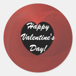 Fijne Valentijnsdag! Ronde Sticker