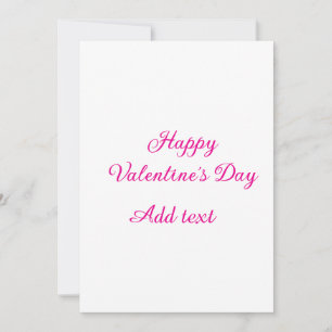 Fijne Valentijnsdag roze tekst naam bericht Kaart