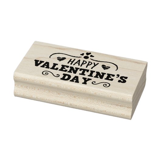 Fijne Valentijnsdag Rubberstempel (Stempel)