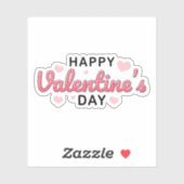 Fijne Valentijnsdag sticker (Vel)