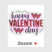 Fijne Valentijnsdag sticker (Vel)