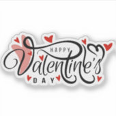 Fijne Valentijnsdag sticker (Voorkant)