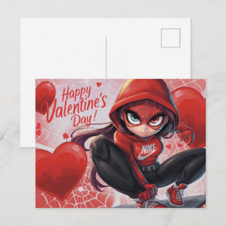 Fijne Valentijnsdag Super-Held -6 Briefkaart