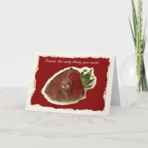 Fijne Valentijnsdag 't gaat over chocolade Feestdagen Kaart