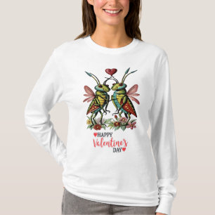 Fijne valentijnsdag t-shirt