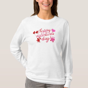 Fijne Valentijnsdag T-Shirt voor vrouwen.