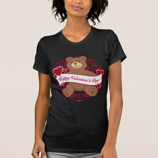 Fijne Valentijnsdag! Teddy Bear T-shirt (Voorkant)