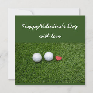Fijne Valentijnsdag tot Golfer met golfbal