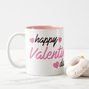 Fijne Valentijnsdag Tweekleurige Koffiemok