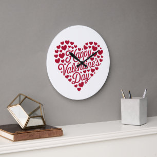 Fijne Valentijnsdag Valentijn Liefde Hart Grote Klok