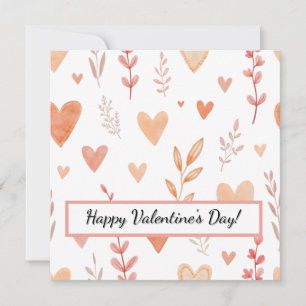 Fijne Valentijnsdag! Valentijns kaart. Feestdagenkaart