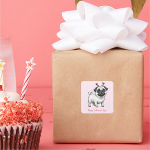 Fijne Valentijnsdag! Vierkante Sticker