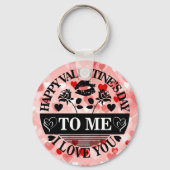 Fijne Valentijnsdag Voor Mij Ik Hou Van Jou-58771 Sleutelhanger (Achterkant)