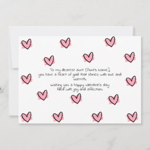 Fijne Valentijnsdag voor mijn tante Feestdagenkaart