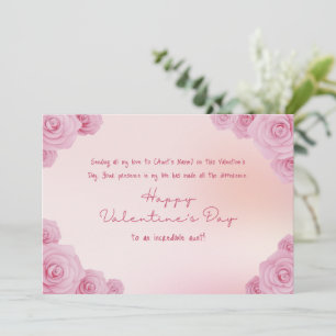 Fijne Valentijnsdag voor mijn tante Feestdagenkaart