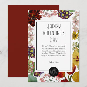 Fijne Valentijnsdag voor mijn tante Feestdagenkaart