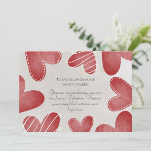 Fijne Valentijnsdag voor mijn tante Feestdagenkaart