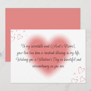 Fijne Valentijnsdag voor mijn tante Feestdagenkaart