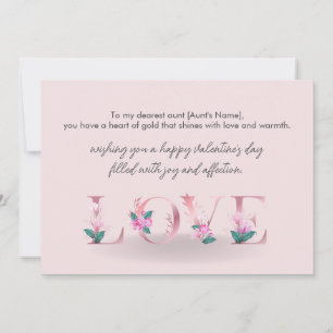 Fijne Valentijnsdag voor mijn tante Feestdagenkaart