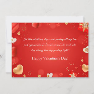 Fijne Valentijnsdag voor mijn tante Feestdagenkaart