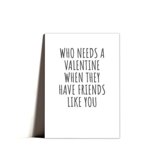 Fijne Valentijnsdag voor vrienden Wenskaart Bedankkaart