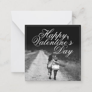 Fijne Valentijnsdag - zij aan zij Notitiekaartje