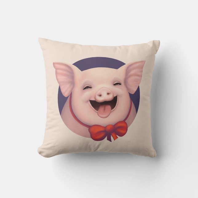 Fijne varkensdag! kussen (Voorkant)