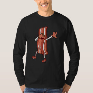 Fijne varkenssnee die bacon zonnebril danst t-shirt