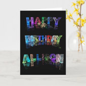 Fijne verjaardag Allison Kaart (Gele Bloem)