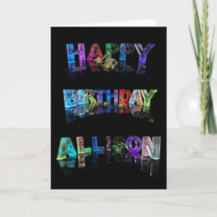 Fijne verjaardag Allison Kaart