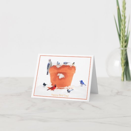 Fijne verjaardag (BirdDay) Feestdagen Kaart (Voorkant)