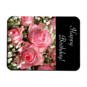 Fijne verjaardag Bloemen | Verticale Kaart Magneet (Horizontaal)