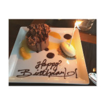 Fijne verjaardag dessert