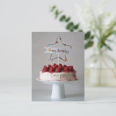 Fijne verjaardag feestdagenkaart (Staand voorkant)