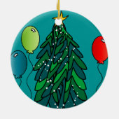 Fijne verjaardag, fijne kerst! keramisch ornament (Achterkant)
