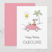 Fijne verjaardag, grappige Kaart voor haar (Voorkant / Achterkant)