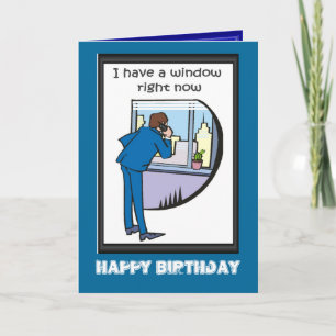 Fijne verjaardag, ik heb een raam kaart
