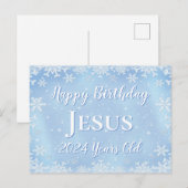 Fijne Verjaardag Jezus Briefkaart (Voorkant / Achterkant)