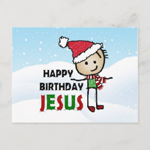 Fijne verjaardag Jezus Briefkaart