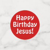 Fijne verjaardag Jezus! Confetti (Kleine voorkant)