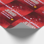 Fijne verjaardag Jezus! Zo blij dat het Kerstmis i Cadeaupapier (Hoek)